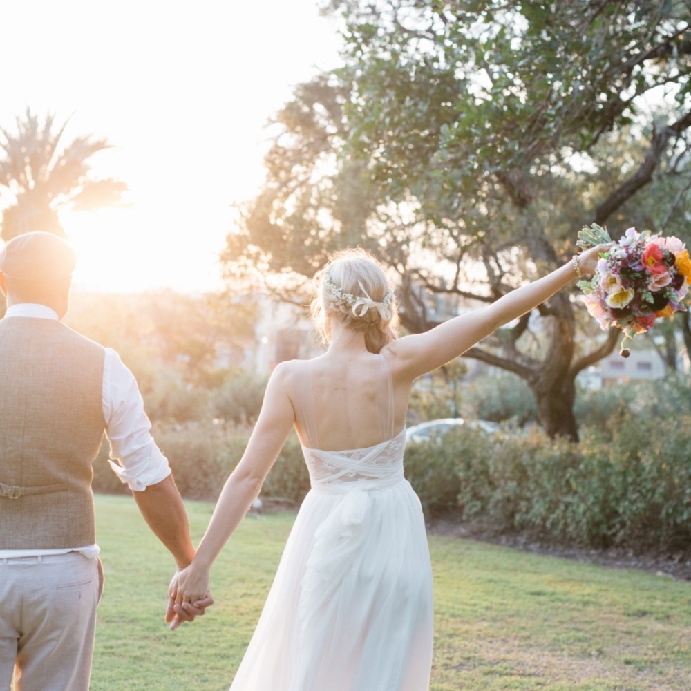 Grace Loves Lace Loren Chiffon Ivory Wedding Dress - Picture 14 of 16